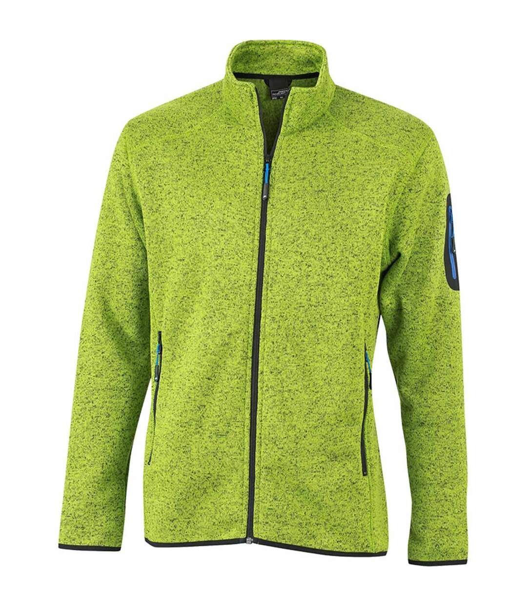 Veste zippée polaire - homme - JN762 - vert kiwi-1