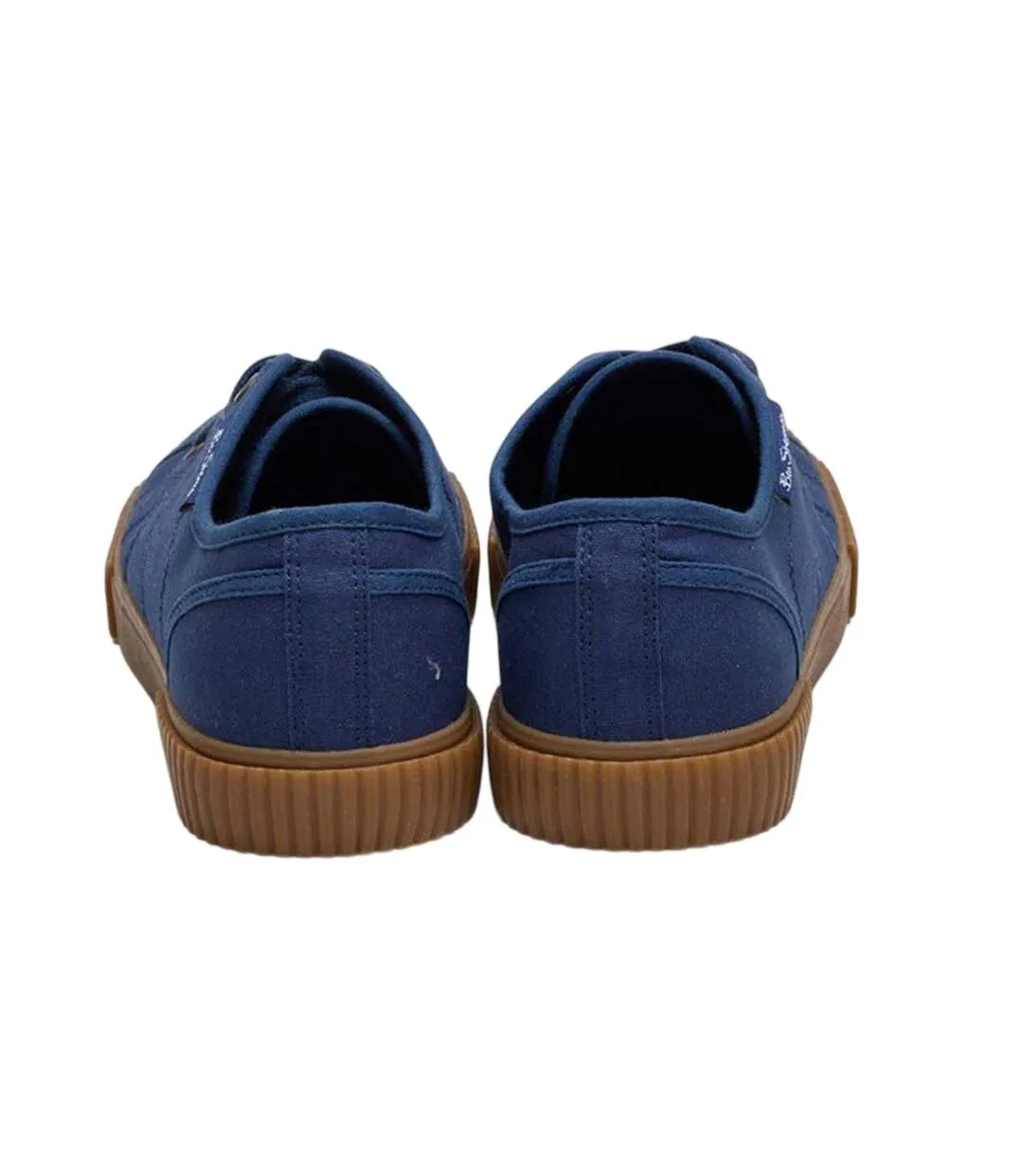 Mens Canvas Trainers Navy Ben Sherman-2