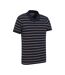 Mountain Warehouse Mens Wren Stripe Cotton Polo Shirt (Navy)