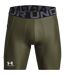 Mens Heatgear Fitted Compression Shorts Marine Od Green Under Armour-1