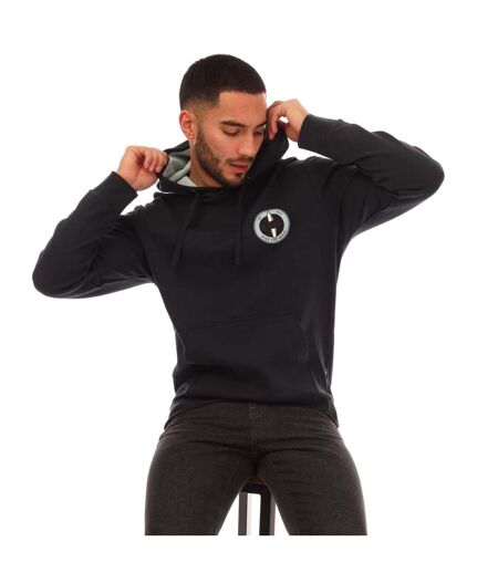 Mens Sew-on Hoodie Dark Blue Boss