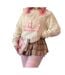 Sweat Motif/style Contour Adulte Beige Hello Kitty-1