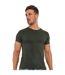 T-shirt Manches Courtes Homme Vert Forêt Casual-1