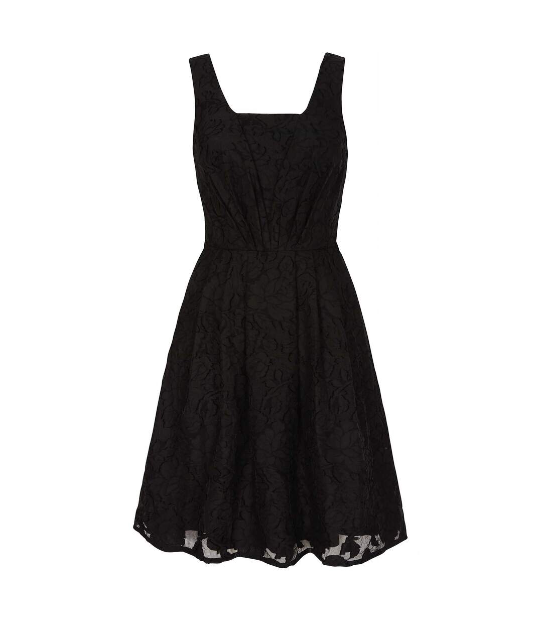 Robe en organza femme noir Yumi-1