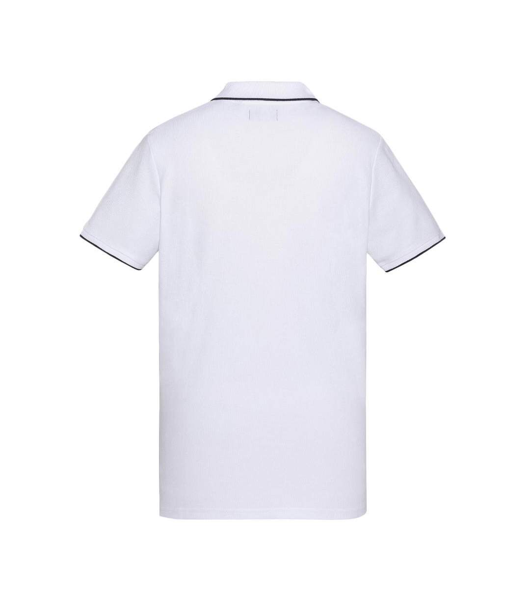 Polo Blanc Homme Schott PAUL - L