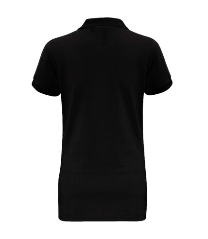 Asquith & Fox Womens/Ladies Short Sleeve Performance Blend Polo Shirt (Black) - UTRW5354