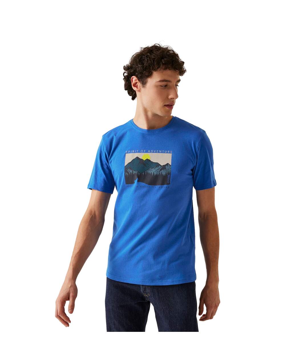 Mens cline ix sunrise t-shirt olympian blue Regatta