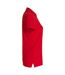 Womens/ladies Plain Polo Shirt Red Clique-4