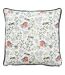 Festive robin cushion cover one size bottle/white Evans Lichfield