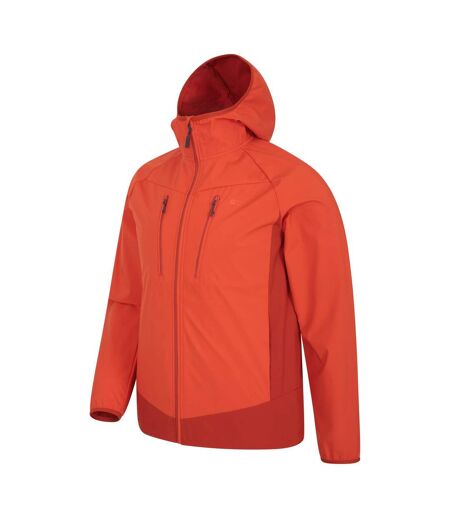 Mens Ambit Lightweight Soft Shell Jacket Orange Mountain Warehouse