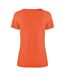 Spiro Womens/Ladies Impact Softex Short Sleeve T-Shirt (Tangerine)