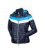 Manteau southdean femme bleu marine / bleu / blanc Coldstream-1