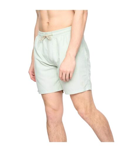 Mens Wabasso Swim Shorts Mint Crosshatch