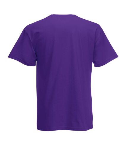 Fruit Of The Loom Mens Screen Stars Original Full Cut Short Sleeve T-Shirt (Purple) - UTBC340