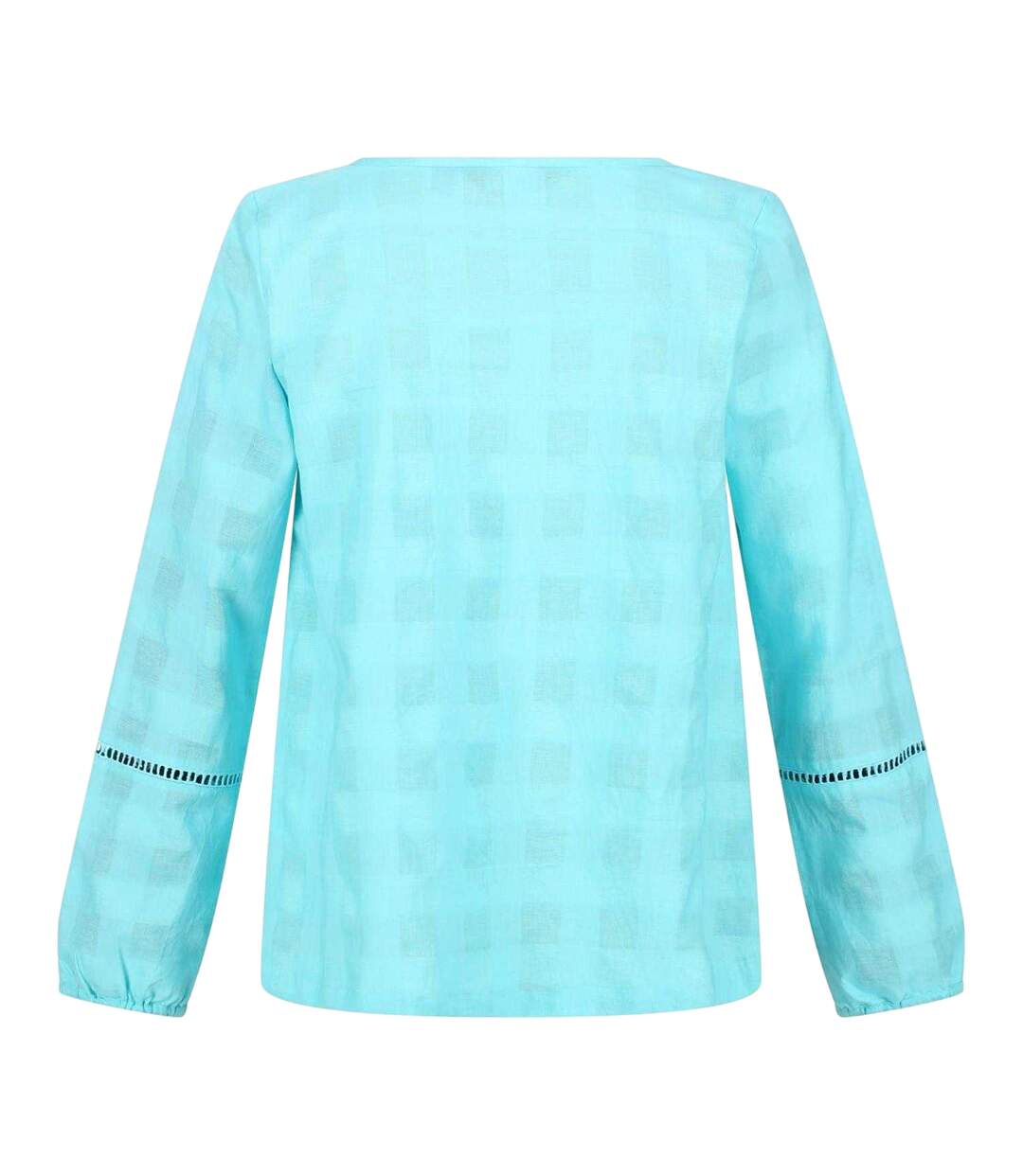 Blouse Manches Longues Motif/style Damier Calluna Femme Bleu Ciel Damier Regatta-2
