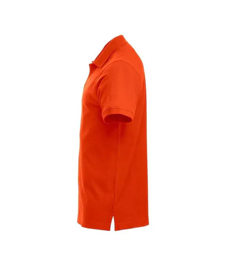 Mens Classic Lincoln Polo Shirt Blood Orange Clique