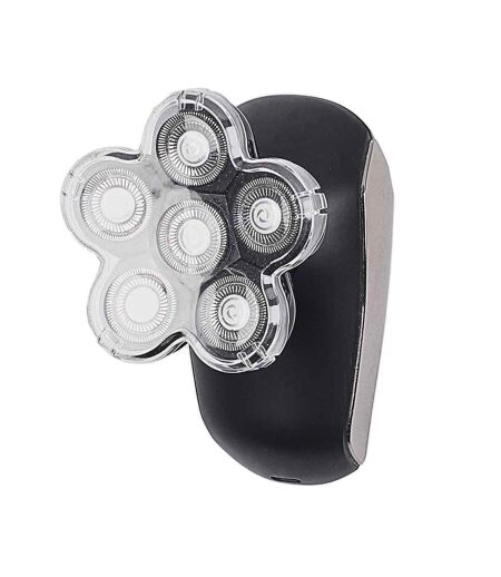 Rasoir avec 6 Têtes Flottantes USB 10cm Noir
