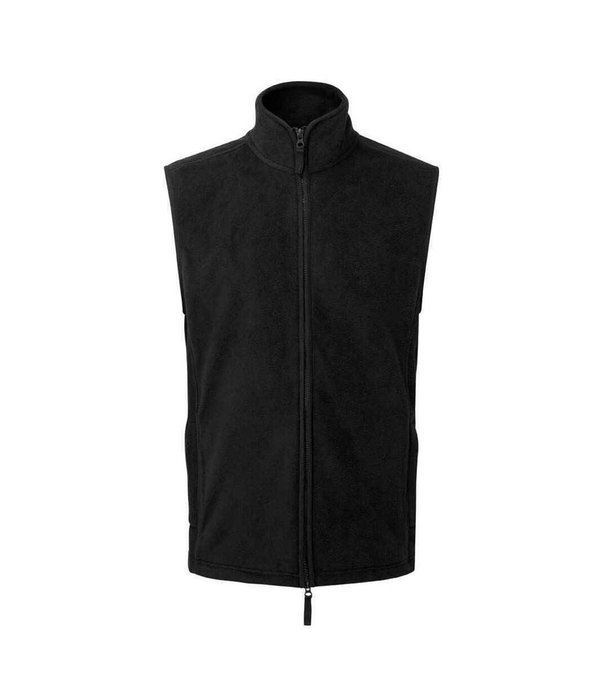 Premier Mens Artisan Fleece Vest (Black)