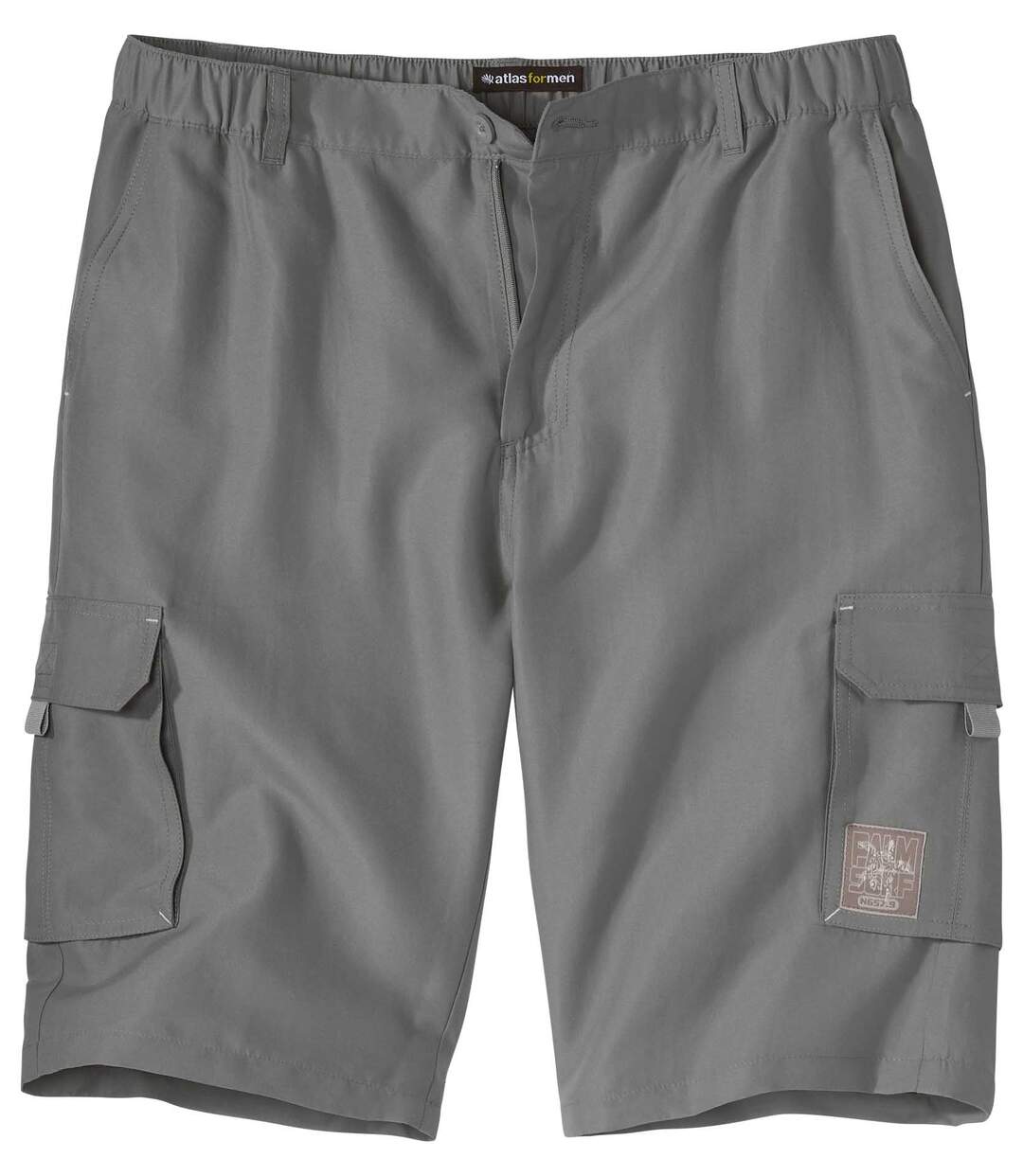 Men's Grey Microfibre Cargo Shorts  Atlas For Men