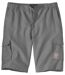 Men's Gray Microfiber Shorts