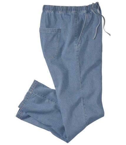 Men's Blue Lightweight Denim Lounge Trousers