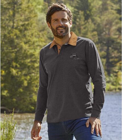 Poloshirt Wild Mountain im Rugby-Stil