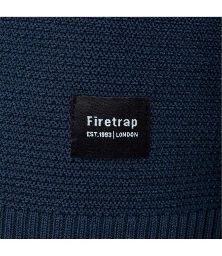 Mens Knitted Crew Neck Jumper Navy Firetrap