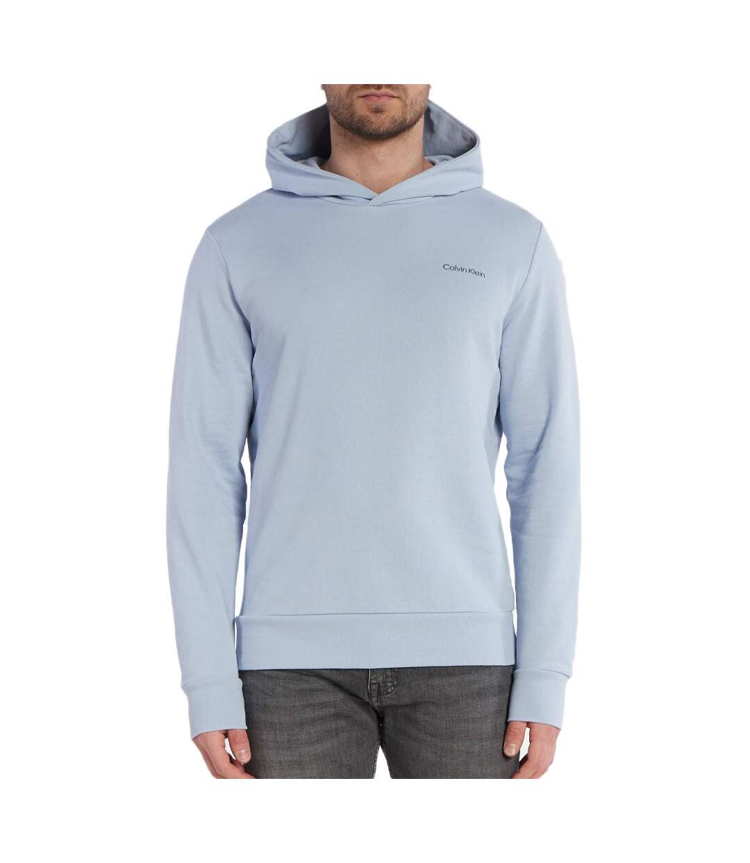 Sweat à Capuche Bleu Homme Calvin Klein Jeans Angled - M-1