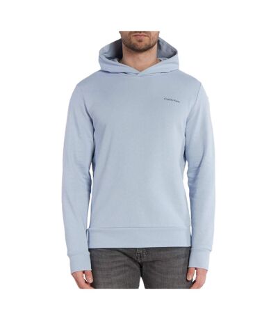 Sweat à Capuche Bleu Homme Calvin Klein Jeans Angled - L