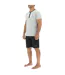 Ensemble Pyjama court homme en coton uni col boutonné & Logo poitrine Pierre Cardin-3