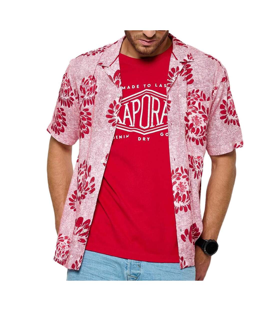 Chemise rose homme kaporal kamizh-1