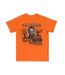 T-shirt Motif/style Imprimé Au Dos The Night He Came Home Adulte Orange Halloween-2