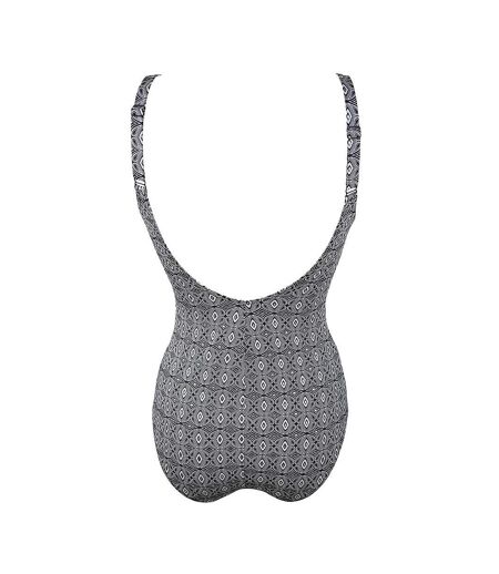 Maillot de bain noir/blanc femme grain de sable eva