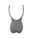 Maillot de bain noir/blanc femme grain de sable eva-3