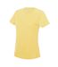 Just Cool Womens/Ladies Sports Plain T-Shirt (Sherbet Lemon)