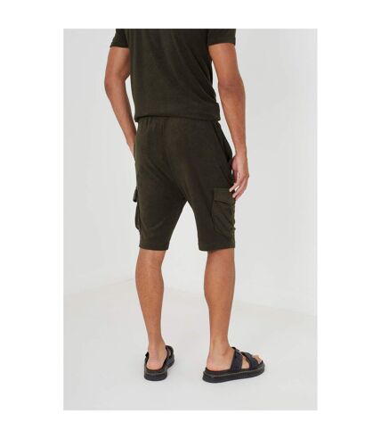 Brave Soul Mens Erikson Cargo Shorts (Khaki Green) - UTUT1867