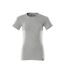 Womens/ladies Crossover T-shirt Grey Mascot-1