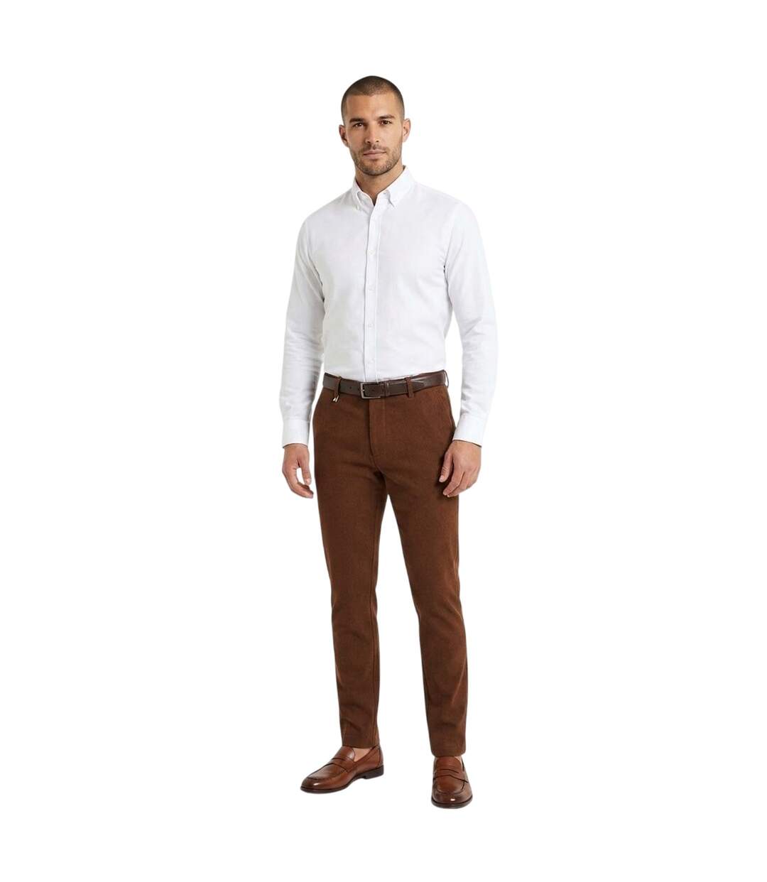 Pantalon Motif/style Logo Kane Homme Marron Boss-1