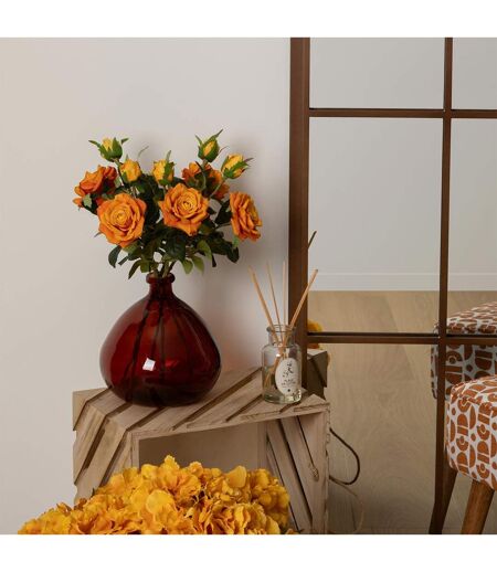 Tige Rose Artificielle Dégradé Beky 46cm Orange