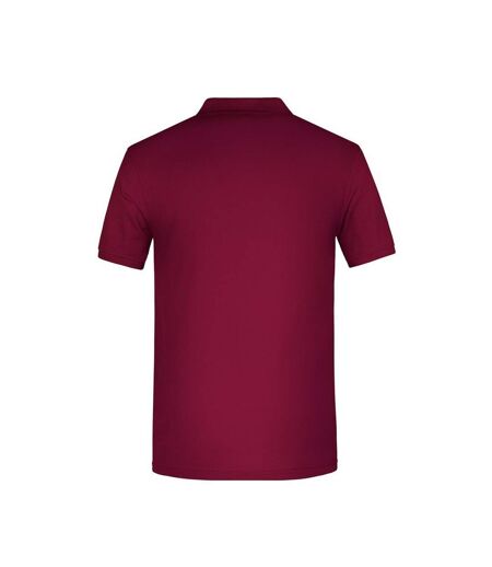 Polo Bio Workwear Homme Bordeaux James And Nicholson