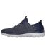 Mens Summits Key Pace Mesh Slip-in Flat Trainers Navy Skechers-2