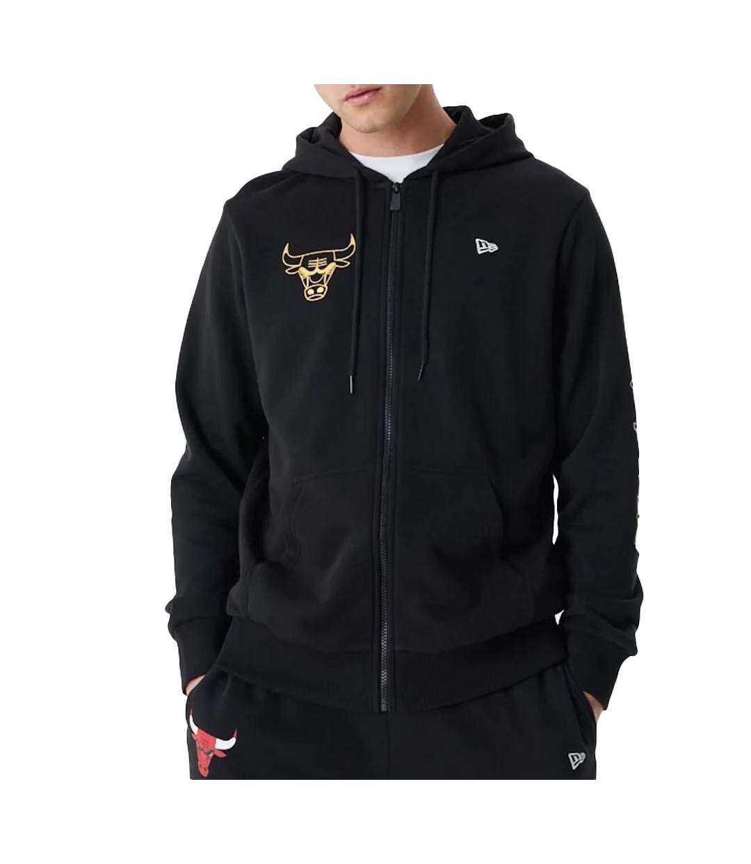Sweat noir homme new era team script - s-1