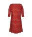 Robe paislee femme rouge clair / blanc Regatta