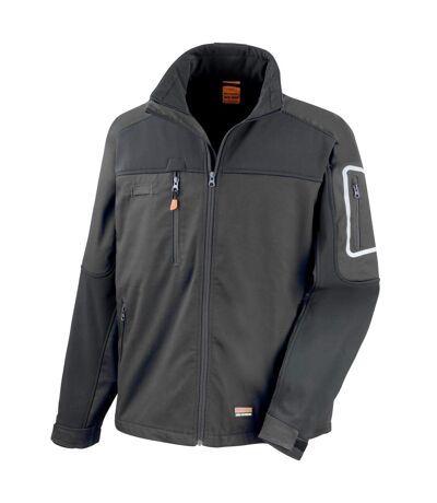 Veste softshell sabre homme noir WORK-GUARD by Result