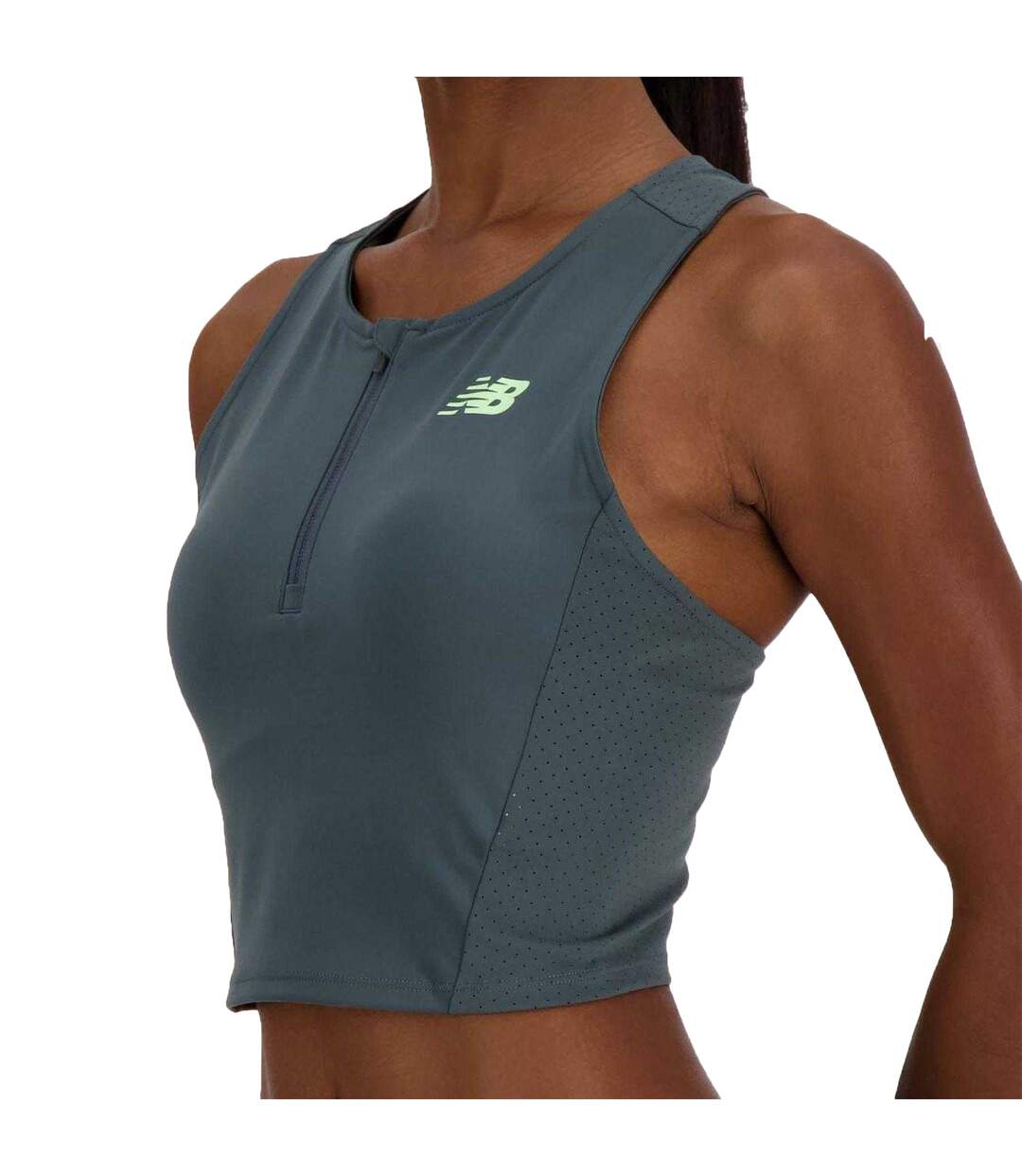 Débardeur Compétition Femme Gris New Balance-4