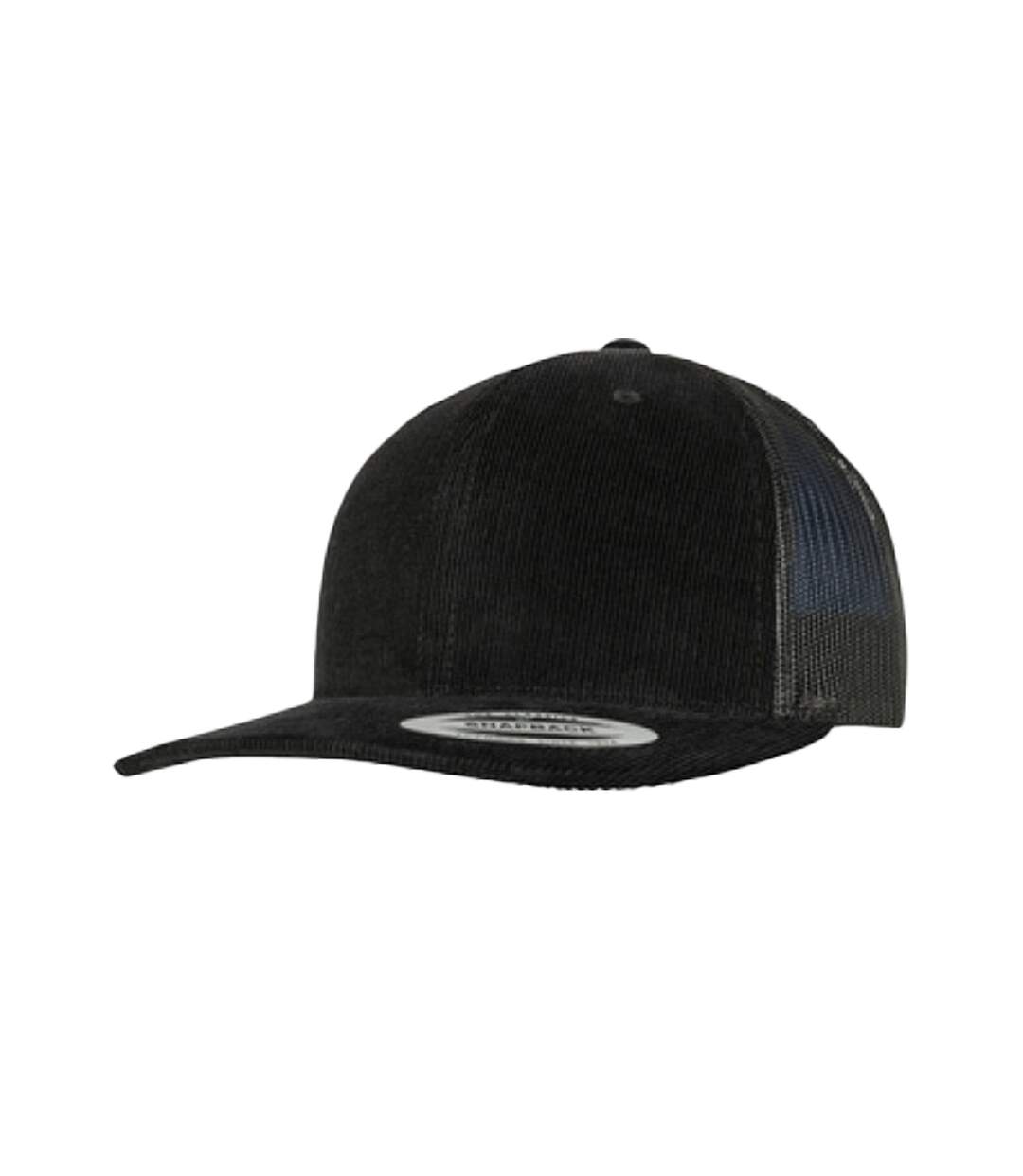 Casquette Trucker Retro Noir Flexfit-1
