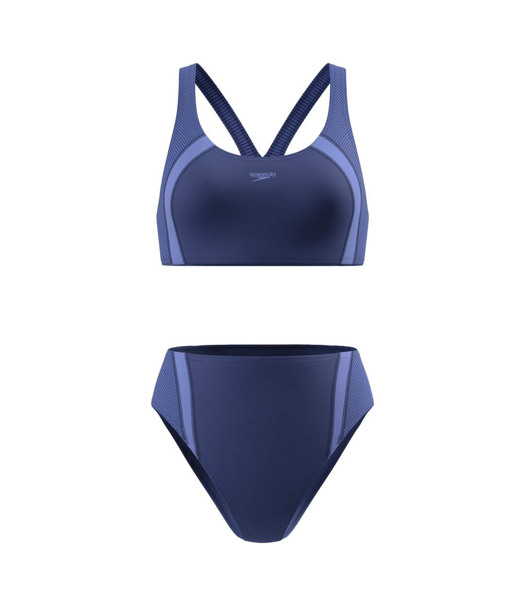 Womens/ladies Quantum Splice Bikini Set Blue Speedo-1