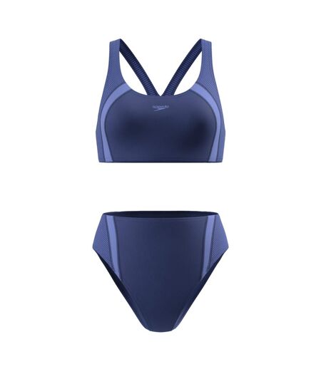 Womens/ladies Quantum Splice Bikini Set Blue Speedo