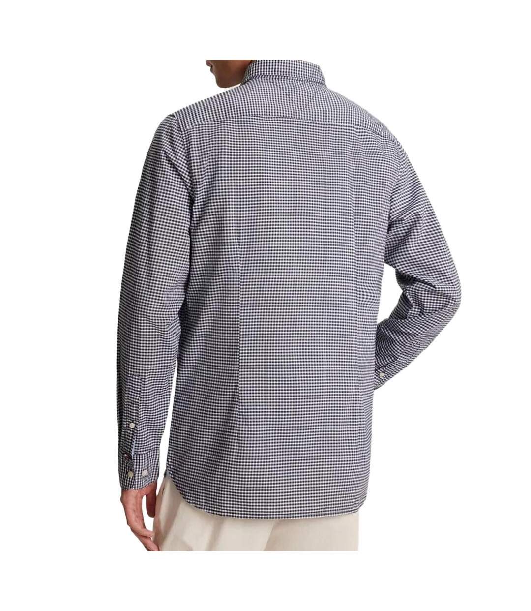 Chemise carreaux noir/blanc homme tommy hilfiger flex gingha - m-2