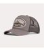 Embroidered Patch Trucker Cap Grey White Christian Rose-1